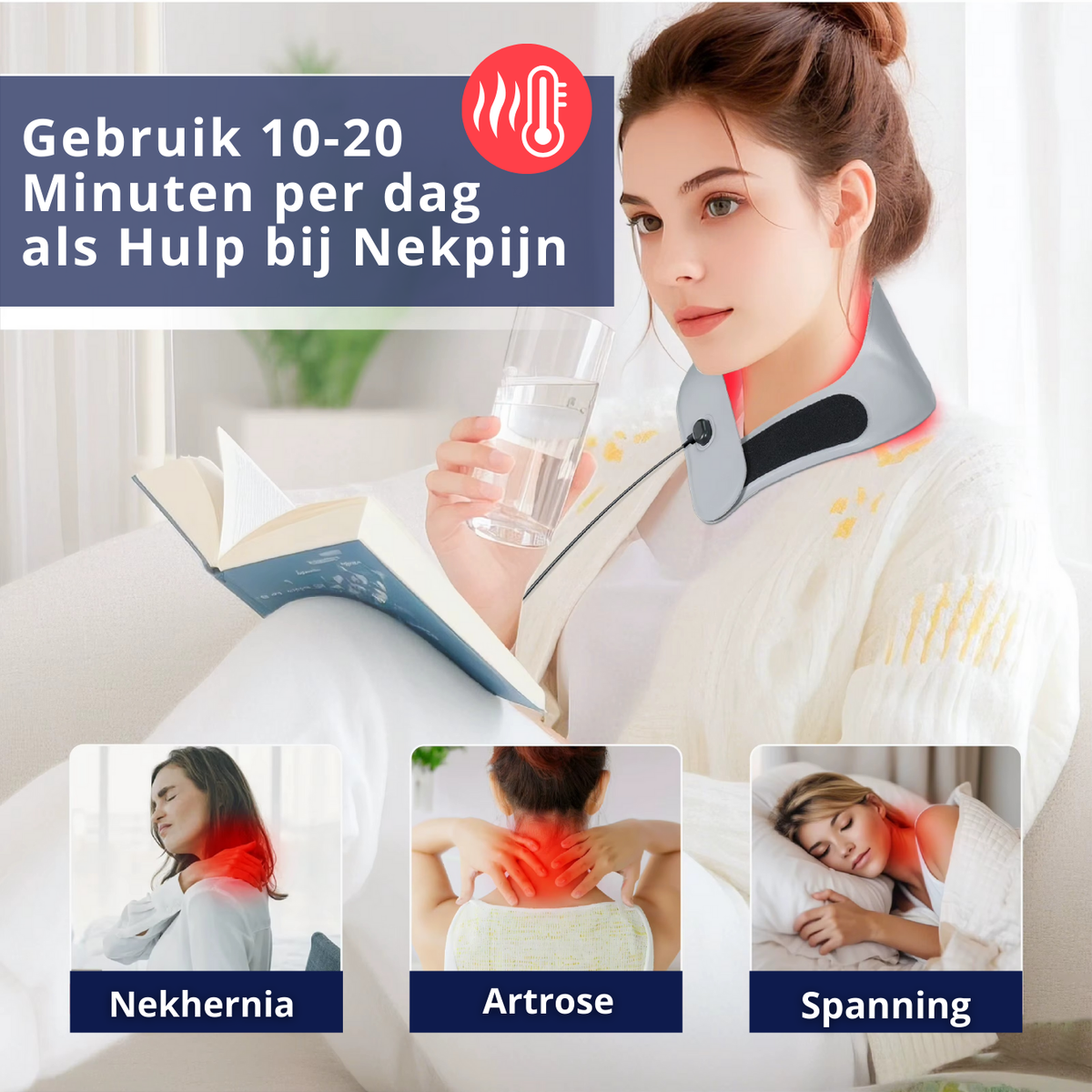 InfraRood Nek Brace - Ontspan & Verlicht