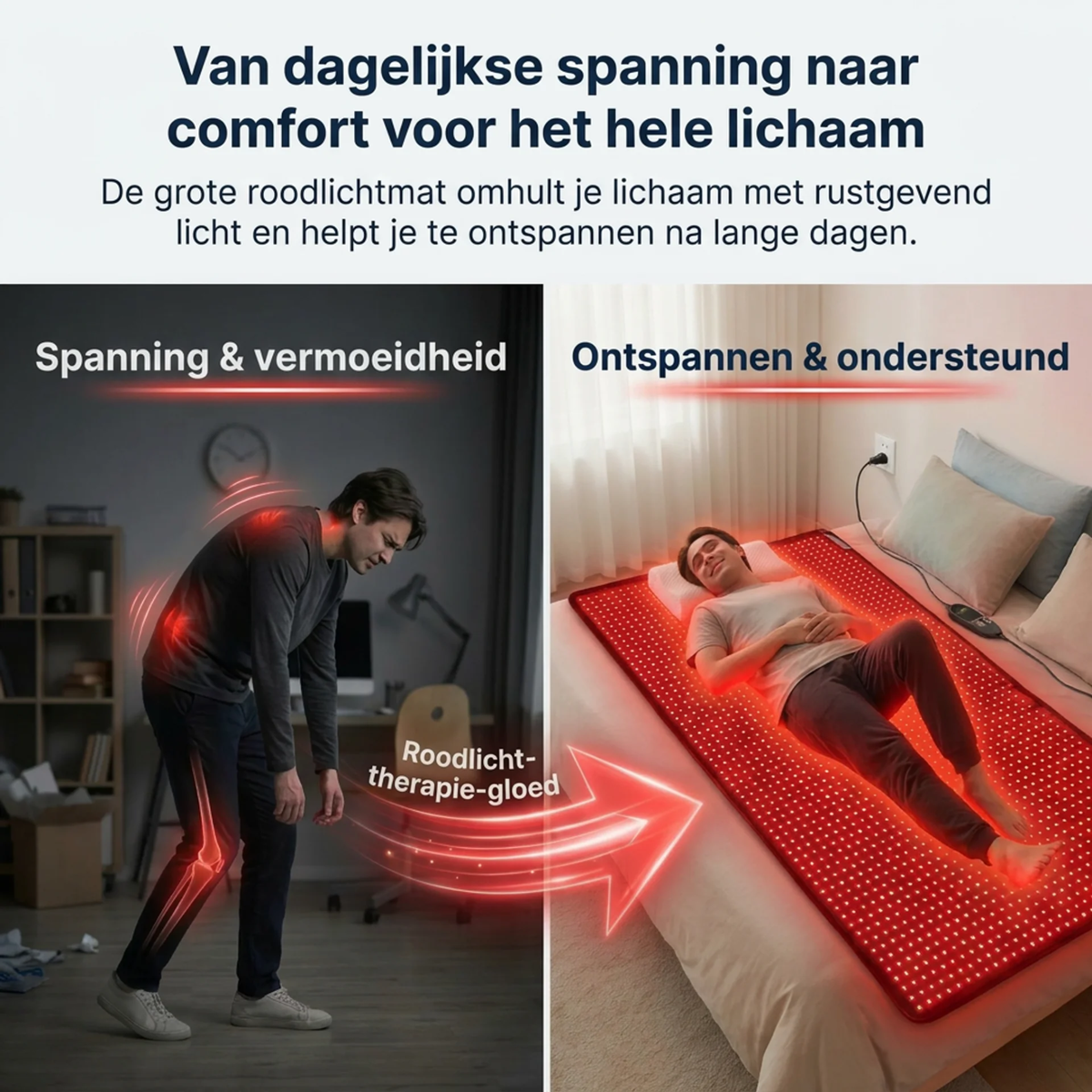 Professionele InfraRood Therapie Mat - 180x90cm - Herstel en Ontspanning
