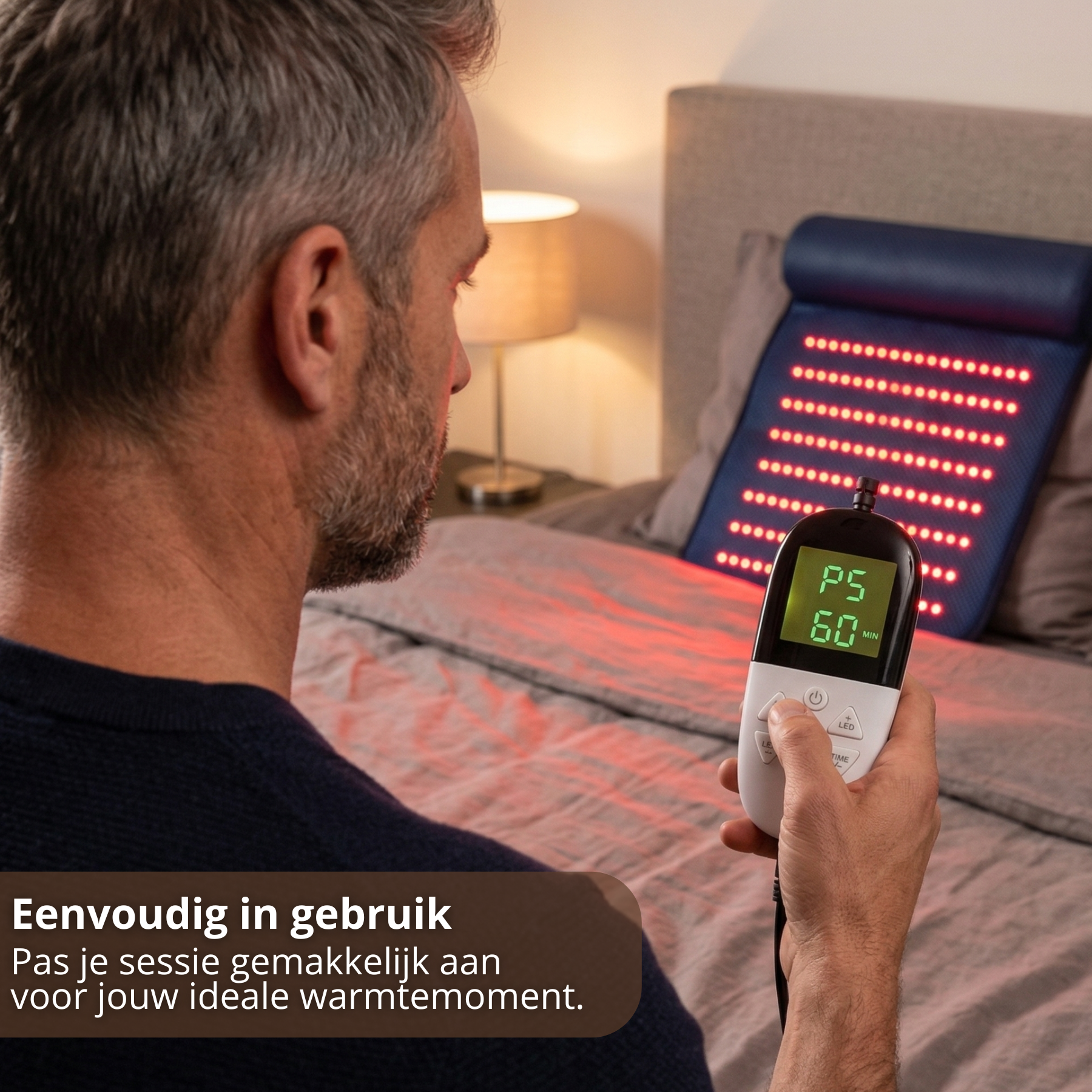 Infrarood mat met afstandsbediening – eenvoudig instelbare warmtetherapie voor thuisgebruik