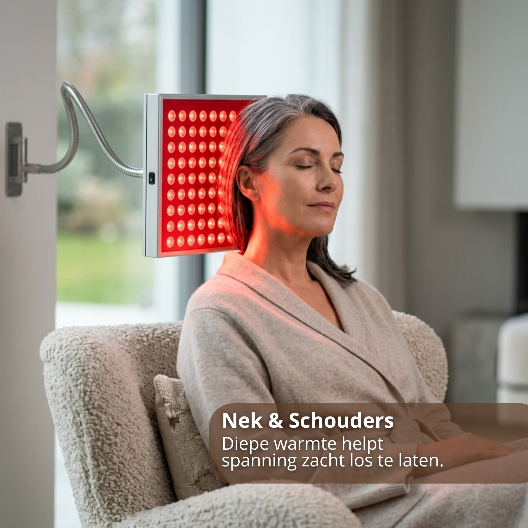 Infrarood therapie paneel voor nek en schouders – diepe warmte helpt spanning verminderen