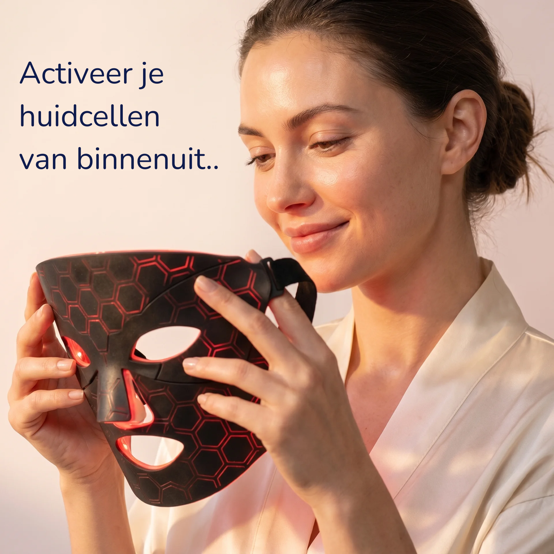 LED rood lichttherapie siliconen gezichtsmasker