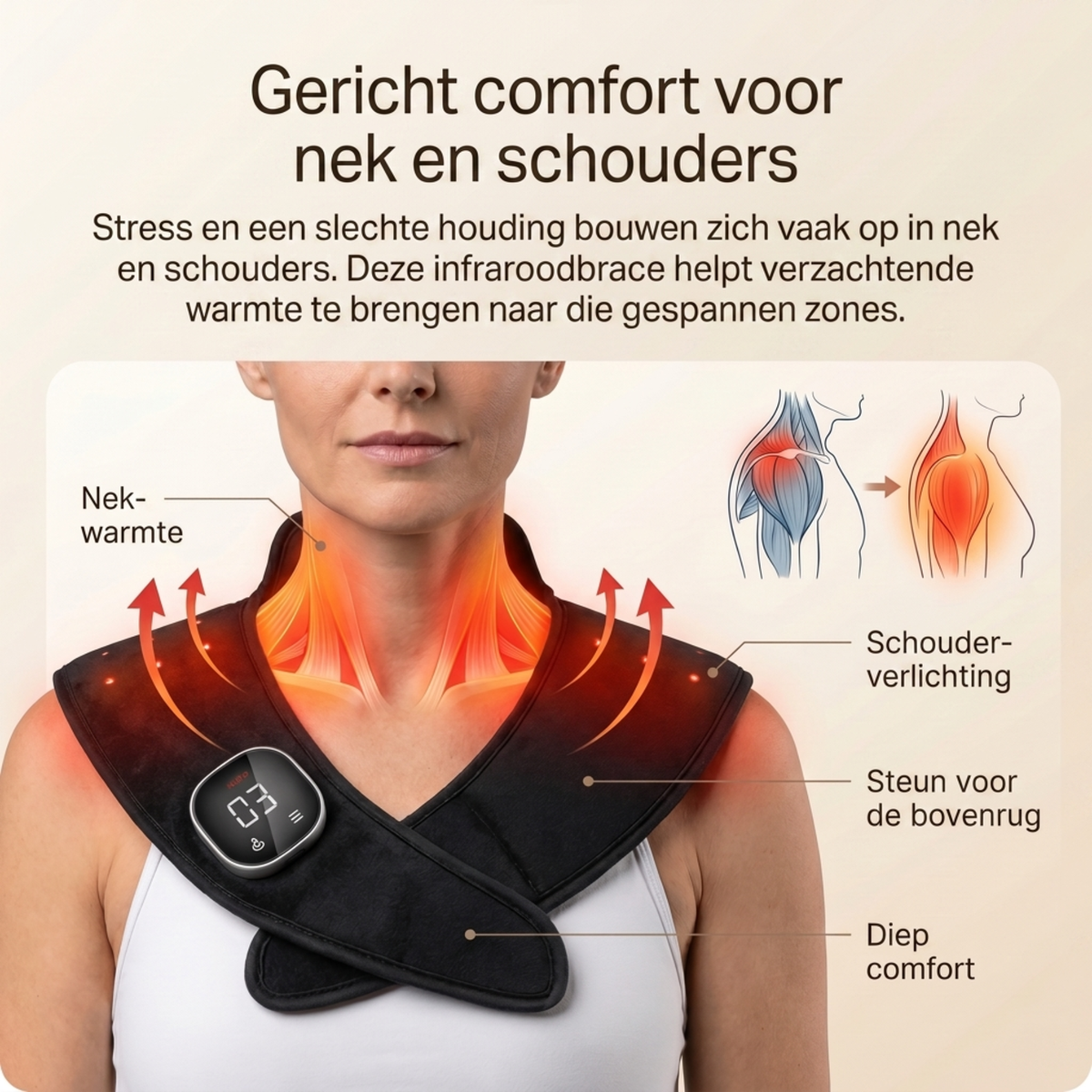 InfraRood Nek, Bovenrug en Schouders
