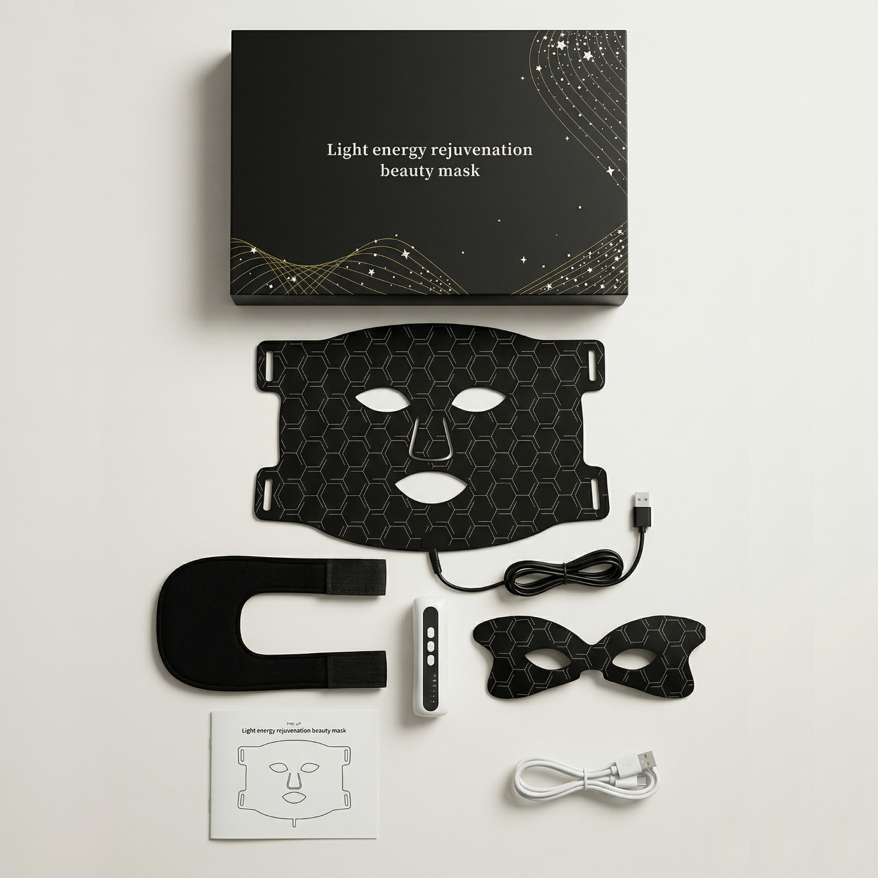 LED rood lichttherapie siliconen gezichtsmasker