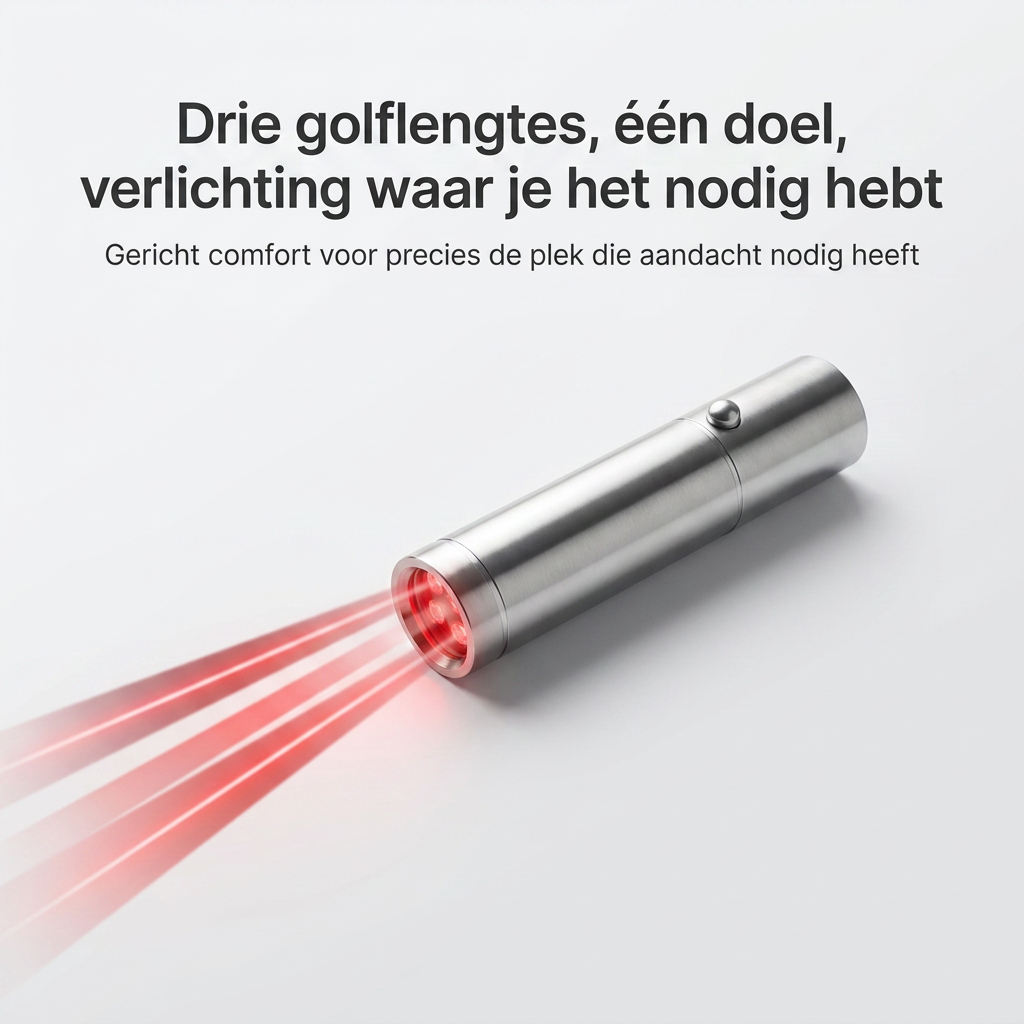 Compacte Gerichte InfraRood Lamp - 3 golf lengtes voor plaatselijke verlichting op knie, pols, elleboog en schouder.