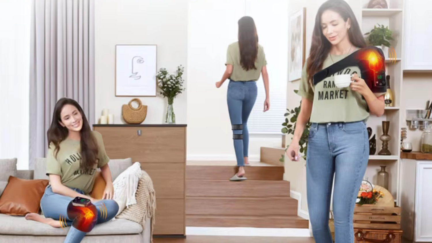 infraroodhulp warmte brace voor knie, schouder, rug warmte therapie