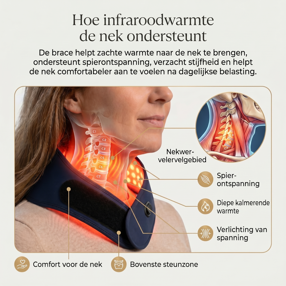 InfraRood Nek Brace - Ontspan & Verlicht