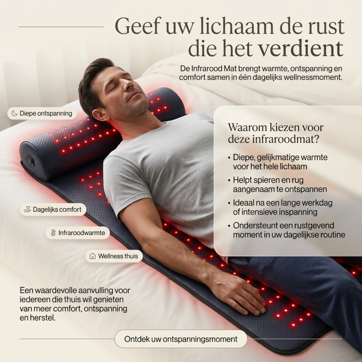 InfraRood Mat met nekondersteuning