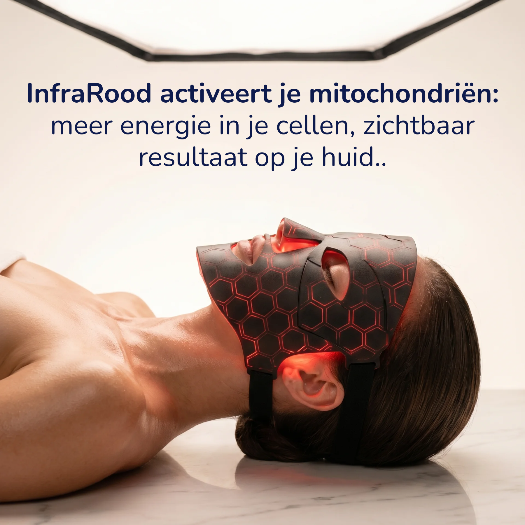 LED rood lichttherapie siliconen gezichtsmasker