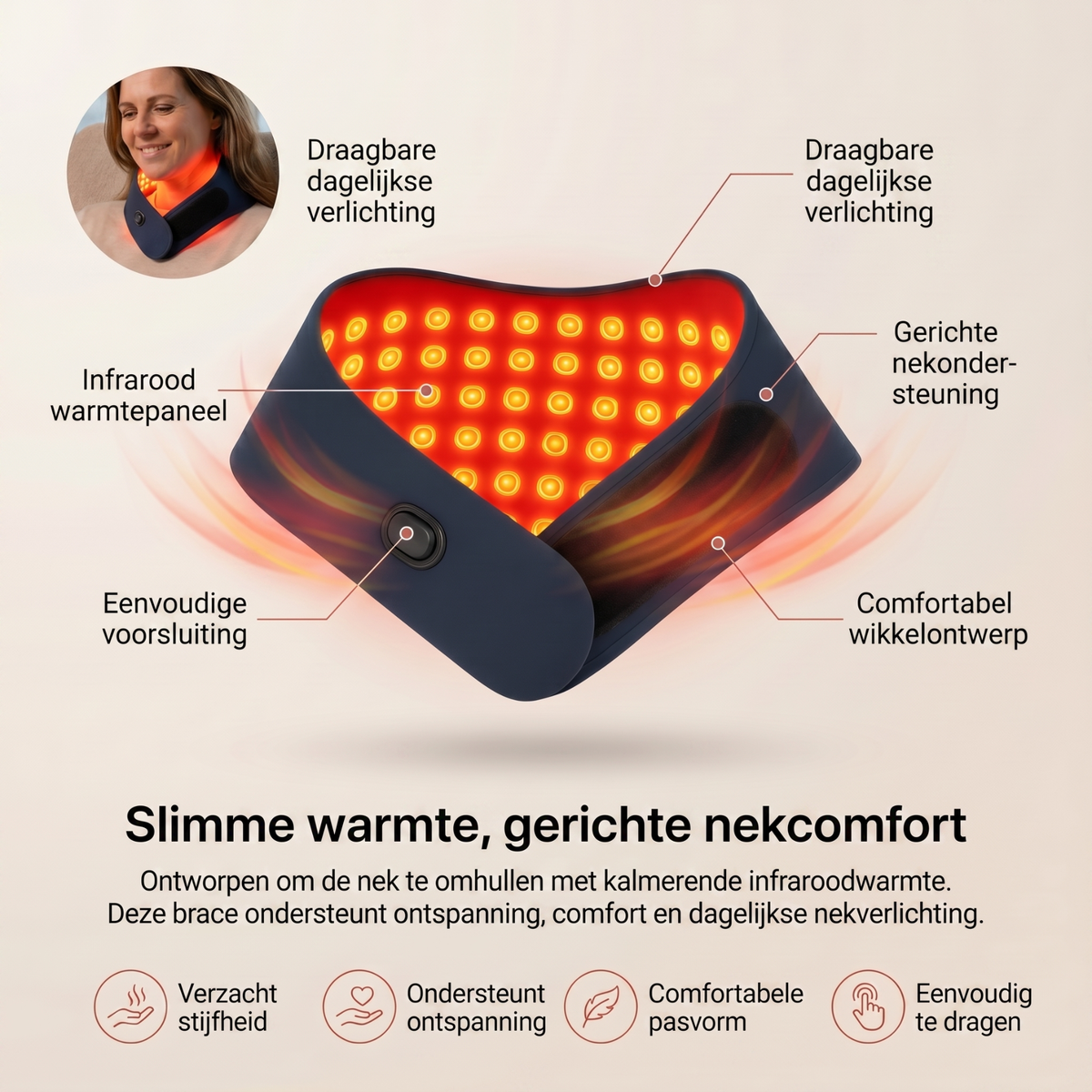 InfraRood Nek Brace - Ontspan & Verlicht