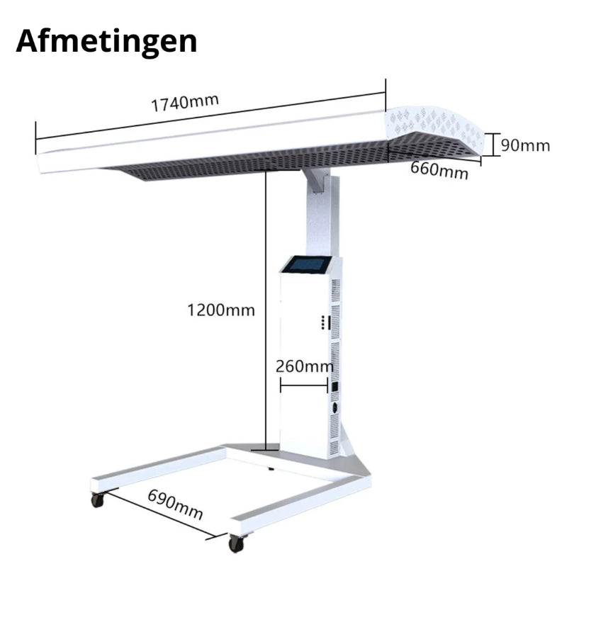 T6000 Professioneel InfraRood Paneel - 5 Golflengtes - 1200 LEDs