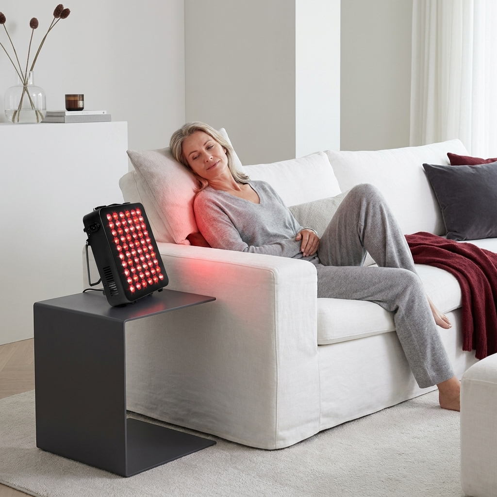 Ondersteun uw wellnessroutine met dit draagbare infrarood paneel.