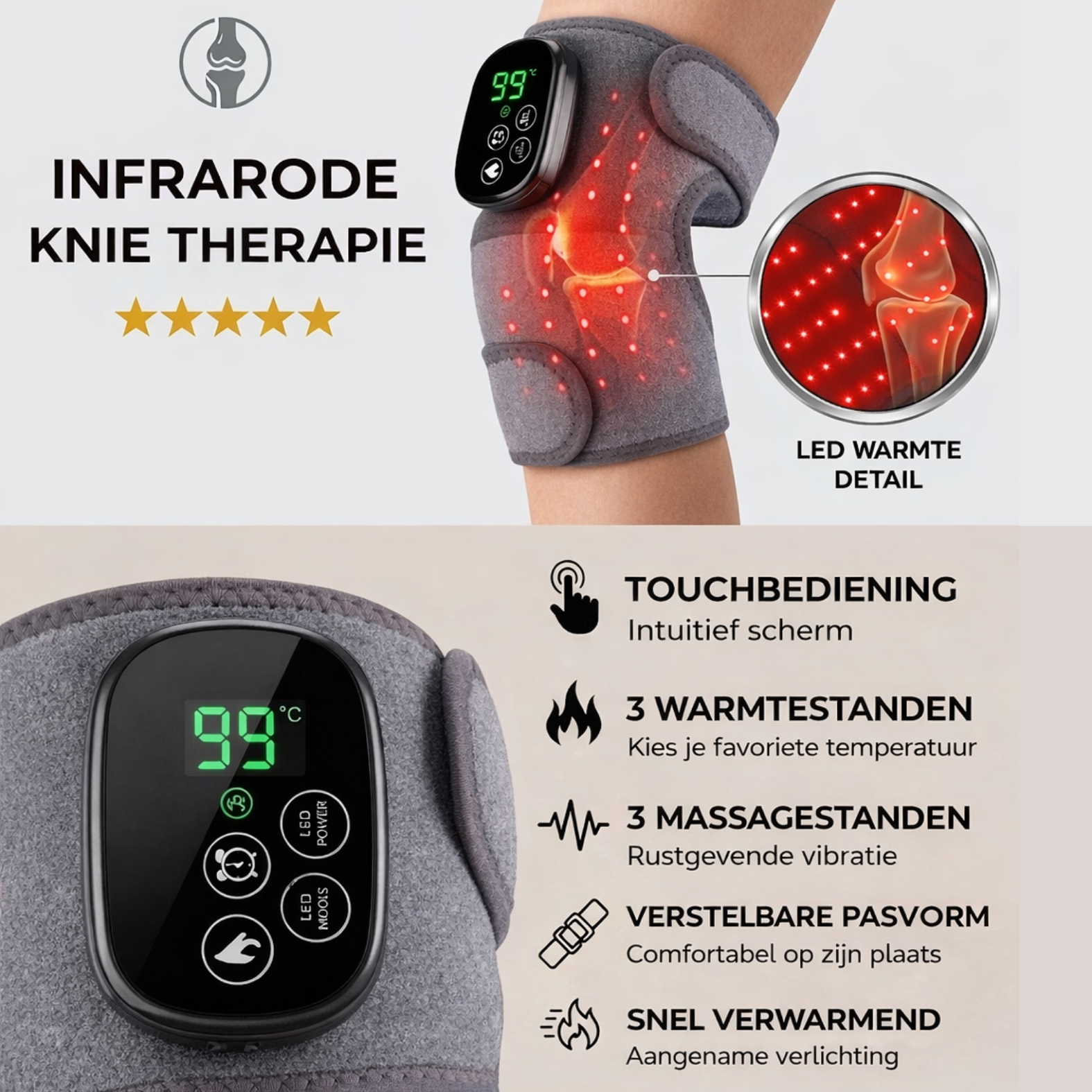InfraRood Knie Brace